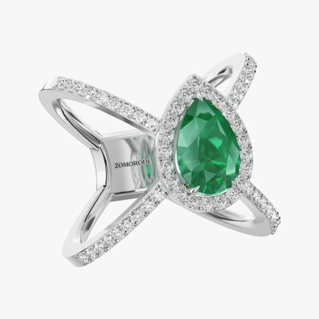 Jill Pear-Cut Emerald Jewelry Ring